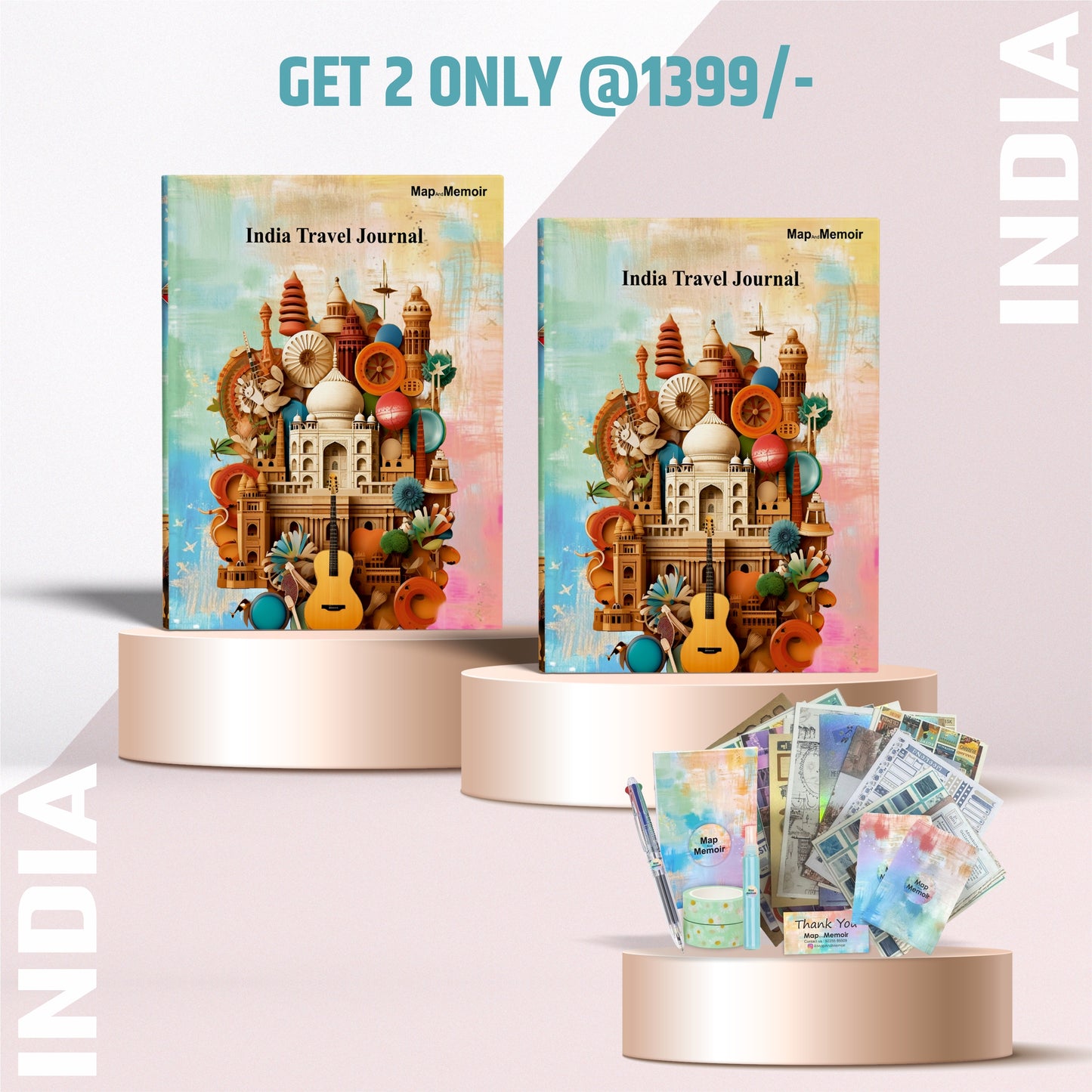 Get 2 India Travel Journal at 1399/-
