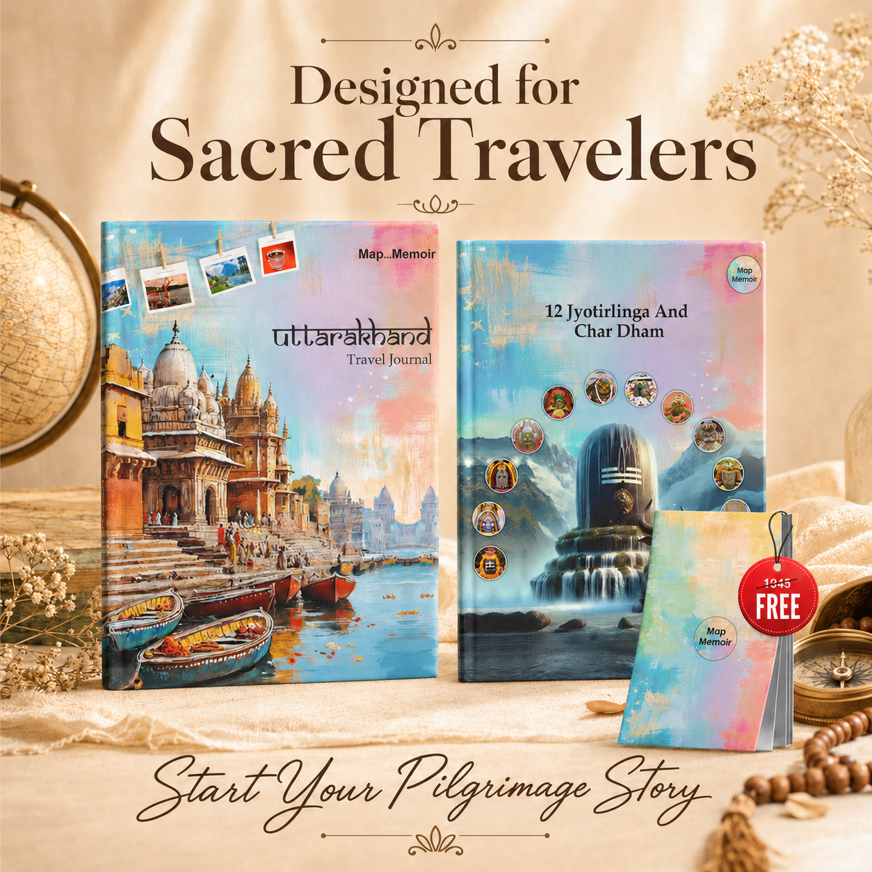 Uttrakhand + Jyotirling Travel Journal Combo