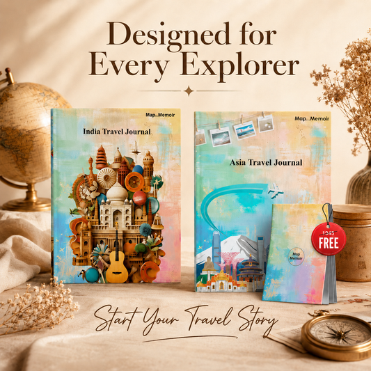 India + Asia Travel Journal Combo