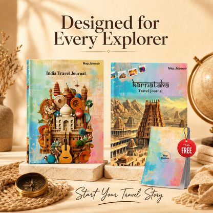 India + Karnataka Travel Journal Combo