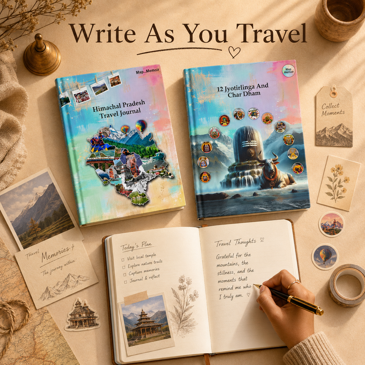 Himachal + Jyotirling Travel Journal Combo