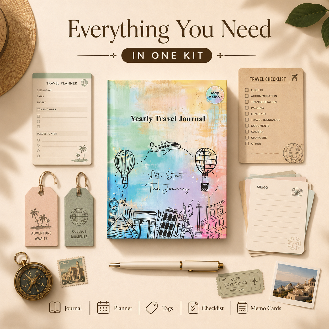 Yearly Travel Journal