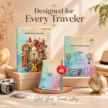 India + Yearly Travel Journal Combo