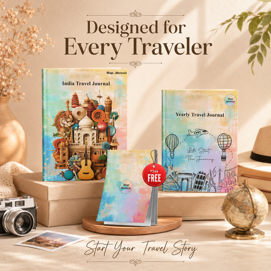 India + Yearly Travel Journal Combo