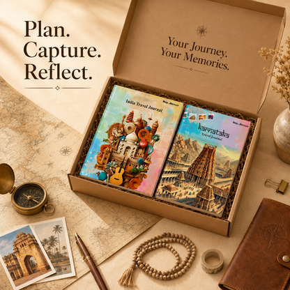 India + Karnataka Travel Journal Combo
