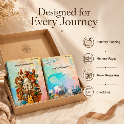 India + Asia Travel Journal Combo