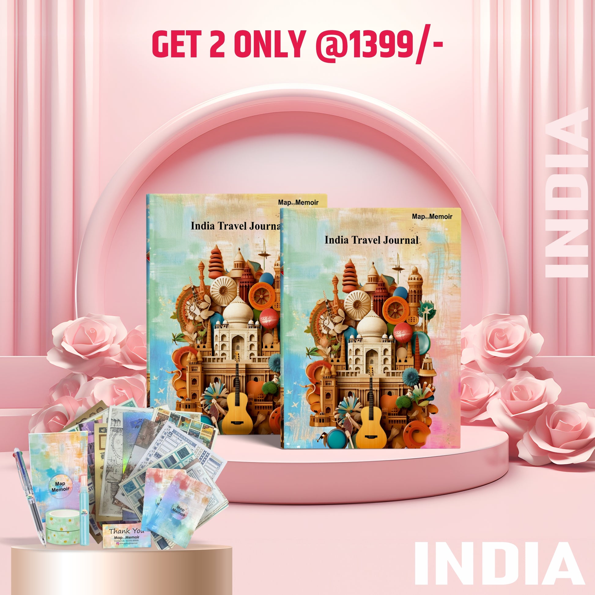 Get 2 India Travel Journal at 1399/-