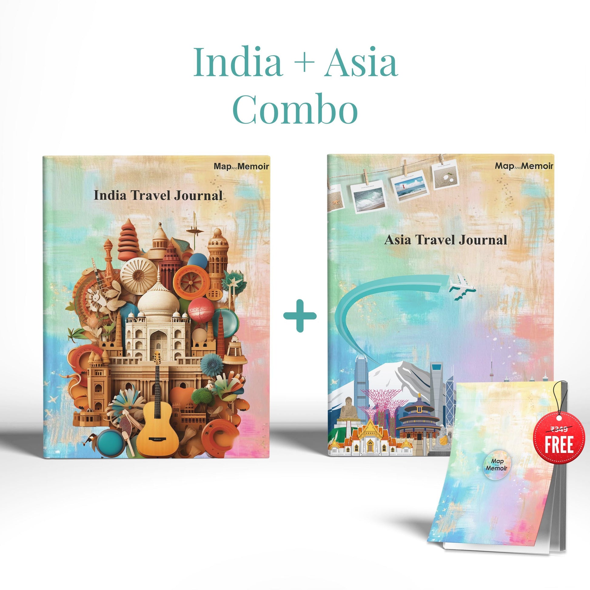 India + Asia Travel Journal Combo
