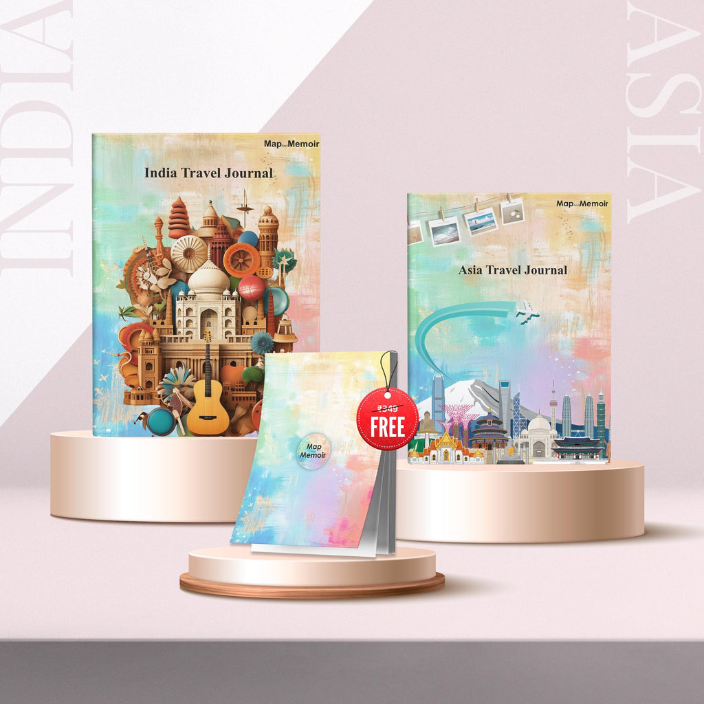 India + Asia Travel Journal Combo