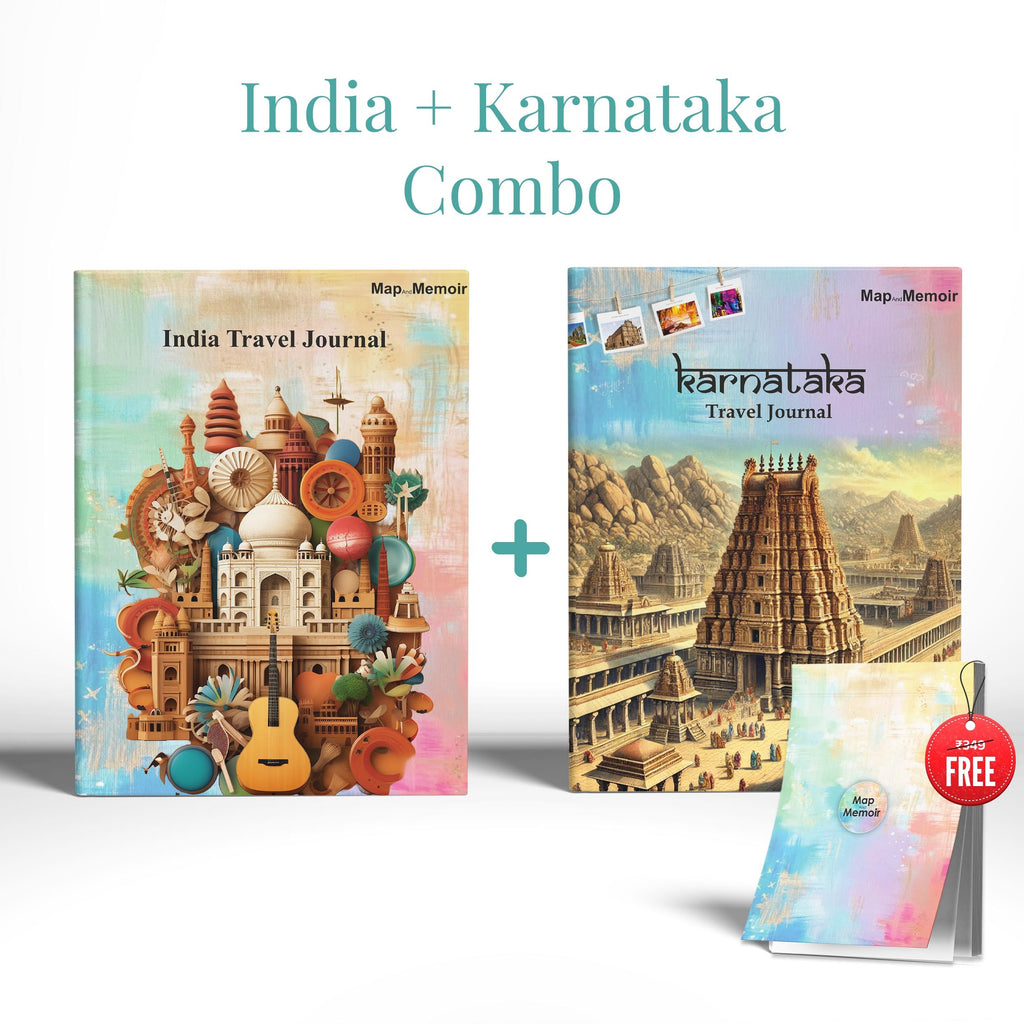 India + Karnataka Travel Journal Combo