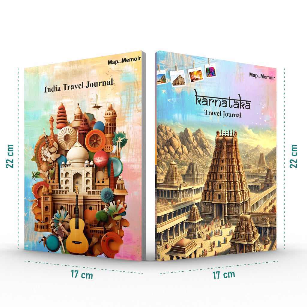 India + Karnataka Travel Journal Combo
