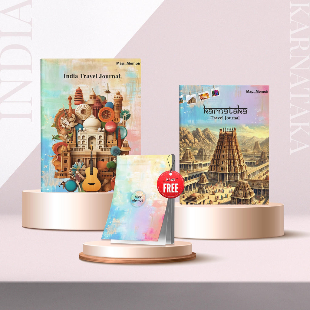 India + Karnataka Travel Journal Combo