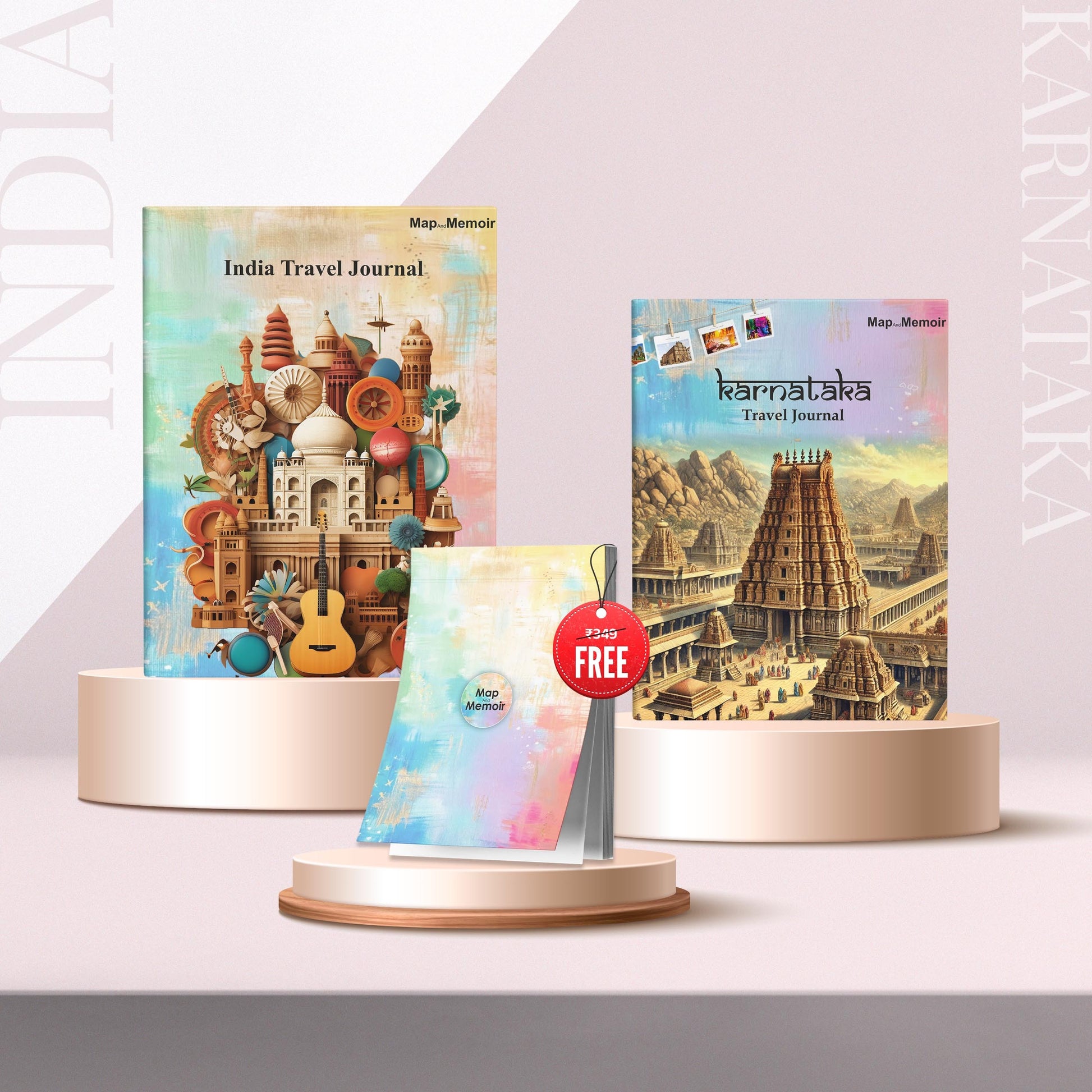 India + Karnataka Travel Journal Combo