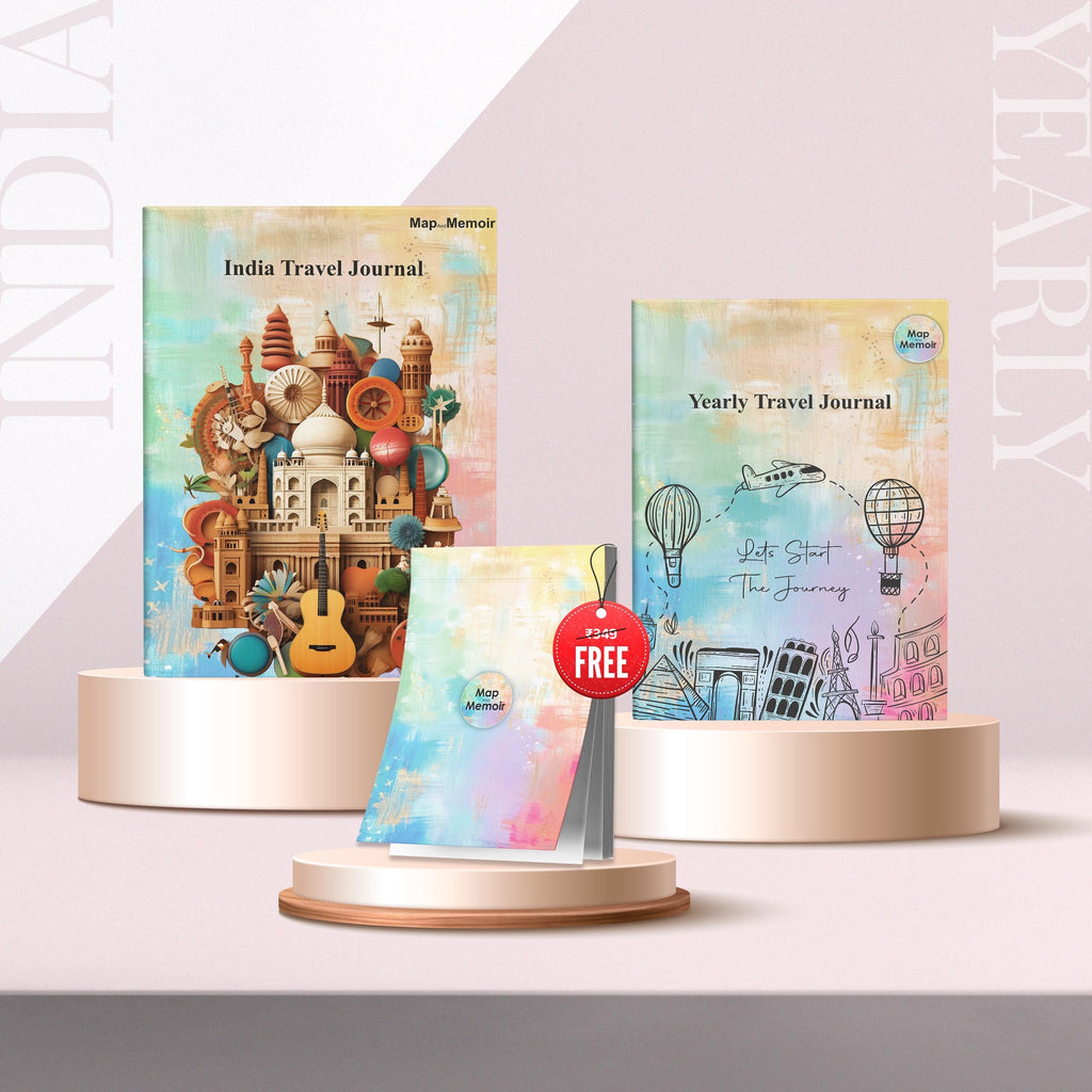 India + Yearly Travel Journal Combo