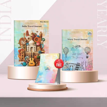 India + Yearly Travel Journal Combo
