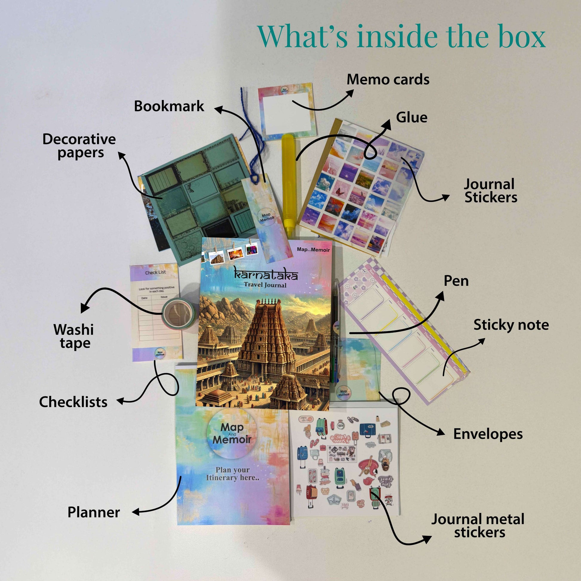 India + Karnataka Travel Journal Combo