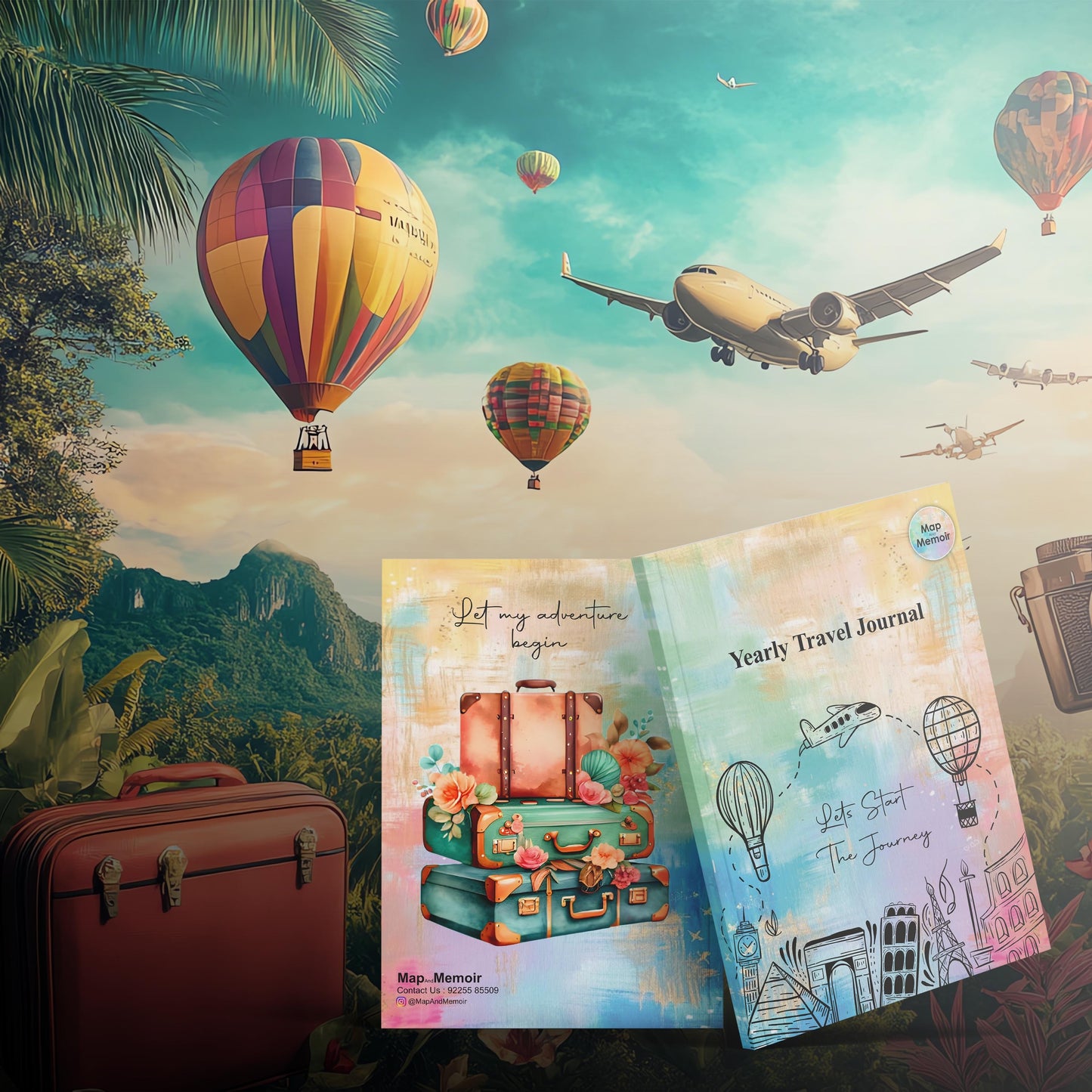 India + Yearly Travel Journal Combo